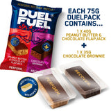 Peanut Butter & Chocolate Flapjack + Chocolate Brownie